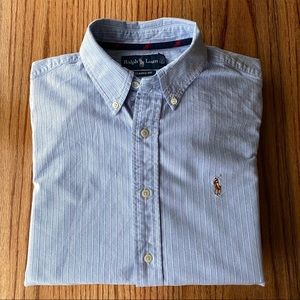 Ralph Lauren classic fit POLO striped button shirt
